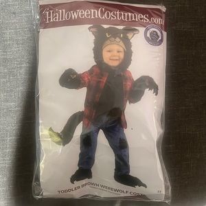 Toddler brown werewolf costume
